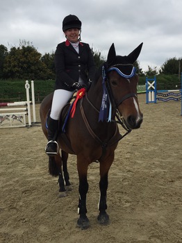 Claire Lewis is Victorious in the Dodson & Horrell 0.85m National Amateur Second Round at Parley Equestrian Centre